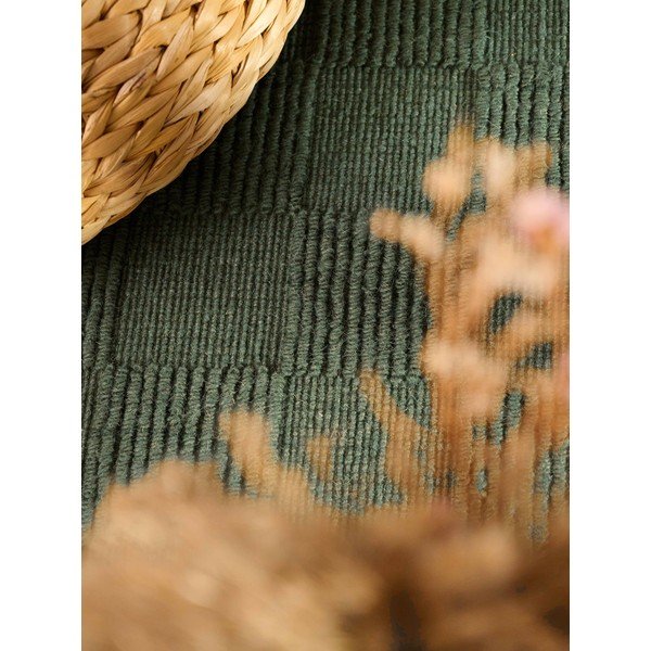 Rankų darbo tamsiai žalios spalvos iš vilnos kilimas 120x170 cm Scala – Villeroy&Boch-image-4