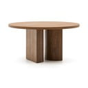 Apvalios formos valgomojo stalas su riešutmedžio dekoro stalviršiu ø 150 cm Nealy – Kave Home