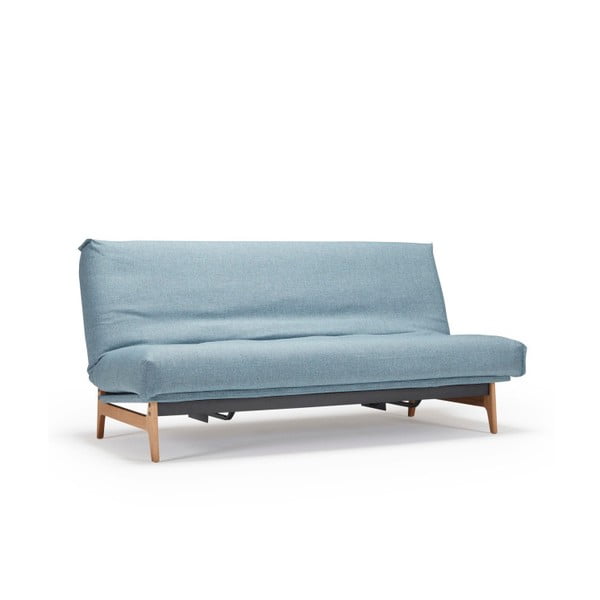 Šviesiai mėlyna sofa lova Inovacijos Aslak