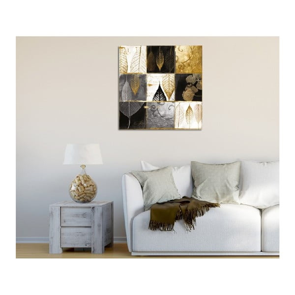 Paveikslas ant drobės Auksiniai lapai, 45 x 45 cm-image-2