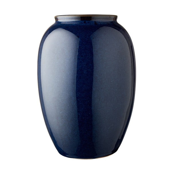 Mėlynos spalvos molinė vaza Bitz, aukštis 25 cm