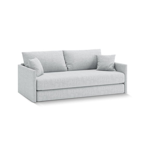 Šviesiai pilkos spalvos sulankstoma sofa iš šenilinio audinio 209 cm Shannon – Cosmopolitan Design-image-1