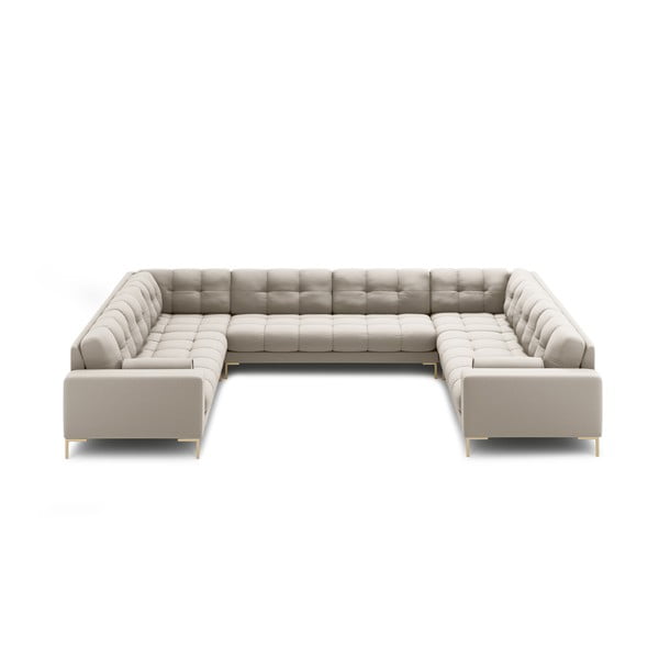 Kampinė sofa smėlio spalvos („U“ formos) Bali – Cosmopolitan Design