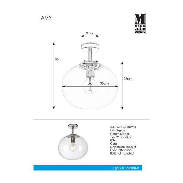 Lubinis šviestuvas Markslöjd Amy Ceiling-image-1