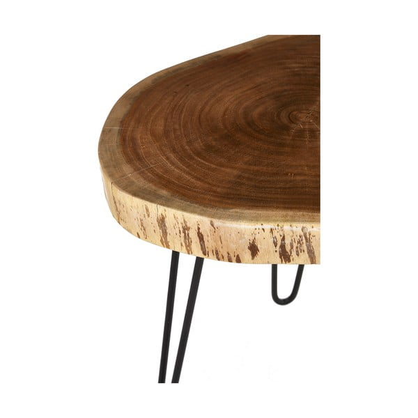 Šoninis stalas su akacijos stalviršiu 46x48 cm Nandri – Premier Housewares-image-4