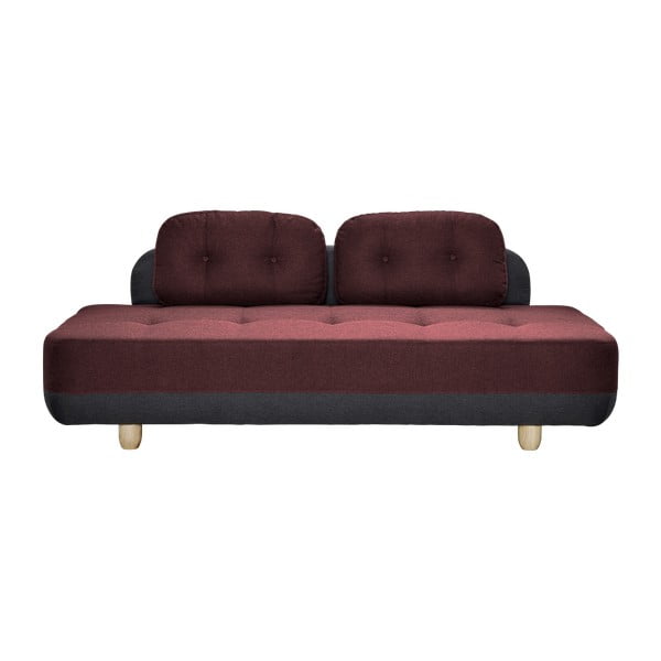 Sofa "Karup Stomp" tamsiai pilka / aistringai raudona