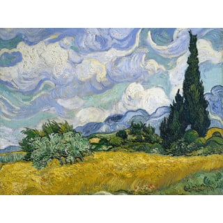 Vincent van Gogh reprodukcija Wheat Field with Cypresses, 60 x 45 cm
