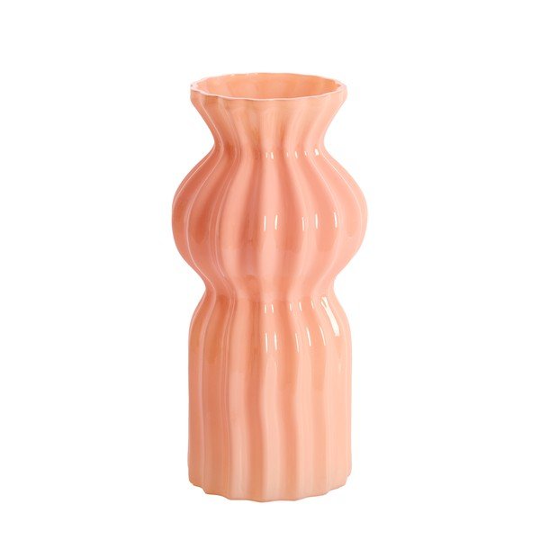Rožinės spalvos iš stiklo  vaza (aukštis 28 cm) Terento – Light & Living