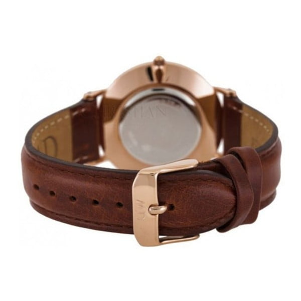 Daniel Wellington St Mawes moteriškas laikrodis su odiniu dirželiu ir rožinio aukso ciferblatu, ⌀ 34 mm-image-1
