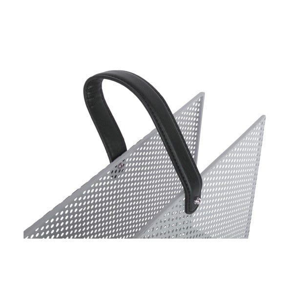 Pilkos spalvos metalinis žurnalų laikiklis PT LIVING Perky-image-3