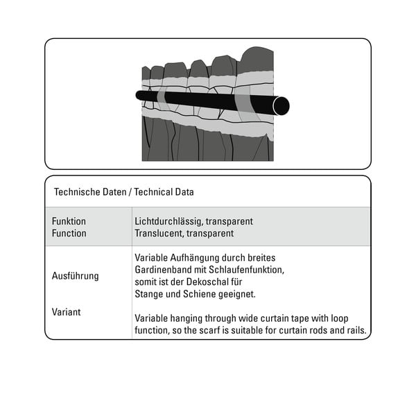 Balta užuolaida 175x140 cm - Gardinia-image-3