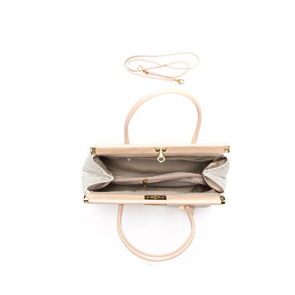 Odinė rankinė Anna Luchini 825 Beige-image-3