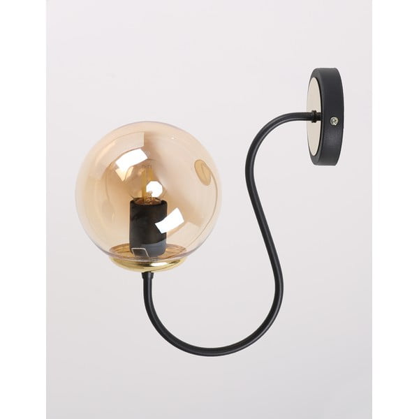Sieninė lempa ochros spalvos/juodos spalvos ø 15 cm Oslo – Squid Lighting-image-2