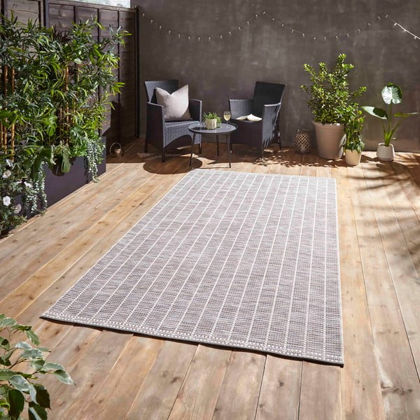 Lauko kilimas šviesiai pilkos spalvos 160x220 cm Santa Monica – Think Rugs-image-1