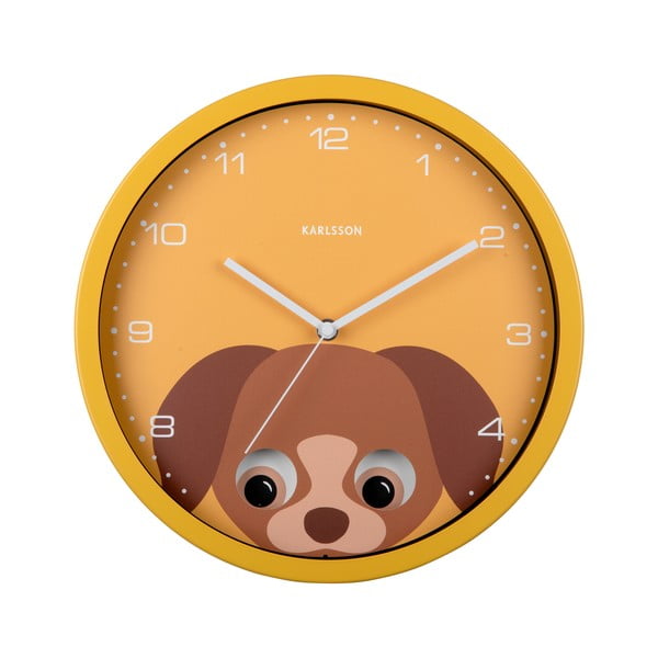 Vaikiškas laikrodis ø 31 cm Peekaboo Dog – Karlsson