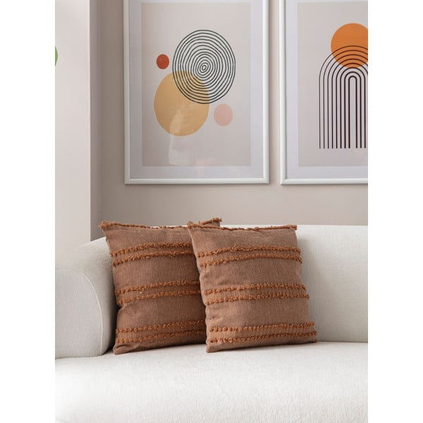 Dekoratyviniai pagalvių užvalkalai 2 vnt. 43x43 cm Tuffet – Mioli Decor-image-3