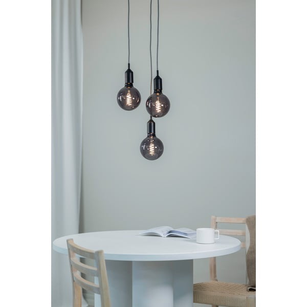 Juodas pakabinamas šviestuvas 25x25 cm Bronx - Markslöjd-image-1