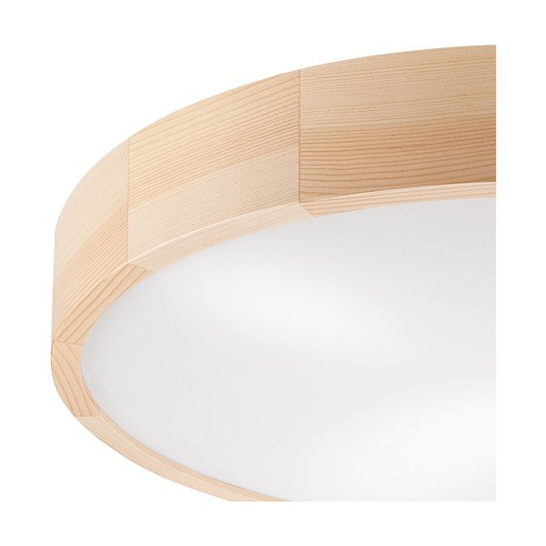Lubinis šviestuvas šviesiai rudos spalvos ø 58 cm su stiklo gaubtu Eveline – LAMKUR-image-3