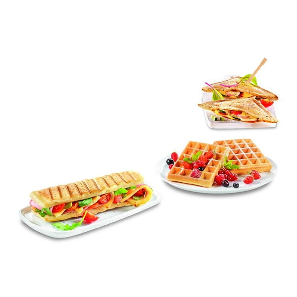 Juodos ir sidabrinės spalvos sumuštinių keptuvė Snack Time - Tefal-image-2