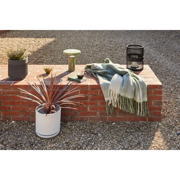 Baltai žalia antklodė 200x140 cm Inlet - Hübsch-image-3