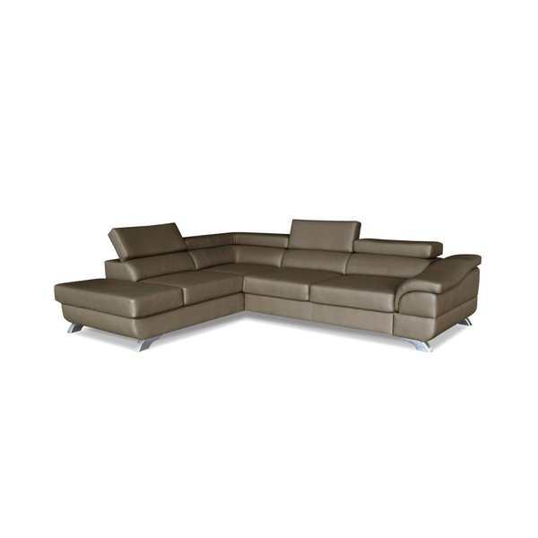Pilka ir ruda kampinė sofa-lova "Windsor & Co. Sofos "Omnikron", kairysis kampas-image-1