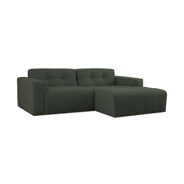 Kampinė sofa tamsiai žalios spalvos (su dešiniuoju kampu) Maxel – Scandic-image-2