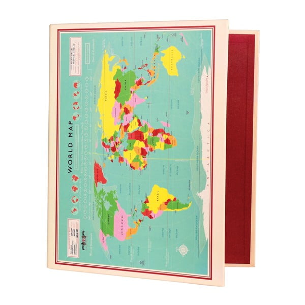 2 segtuvai Rex London World Map, 32 x 26 cm