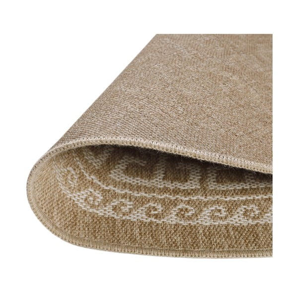 Apvalios formos lauko kilimas smėlio spalvos ø 120 cm Comilla – Ayyildiz Carpets-image-4