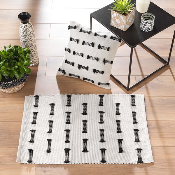 Skalbiamas kilimas kreminės spalvos 50x80 cm Juline – douceur d'intérieur-image-4