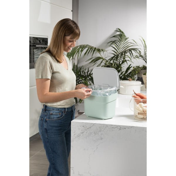 Maisto atliekų šiukšliadėžė šviesiai mėlynos spalvos 5 l Ready To Collect – Curver-image-1