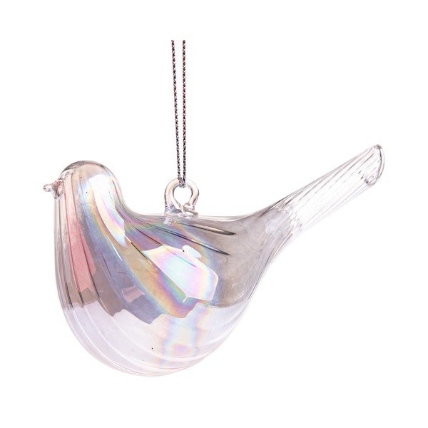 Iš stiklo eglutės papuošimas 6 cm Bird – Dakls