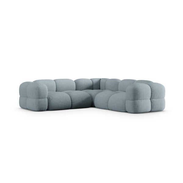 Šviesiai mėlynos spalvos kampinė sofa Loretto – Cosmopolitan Design-image-2