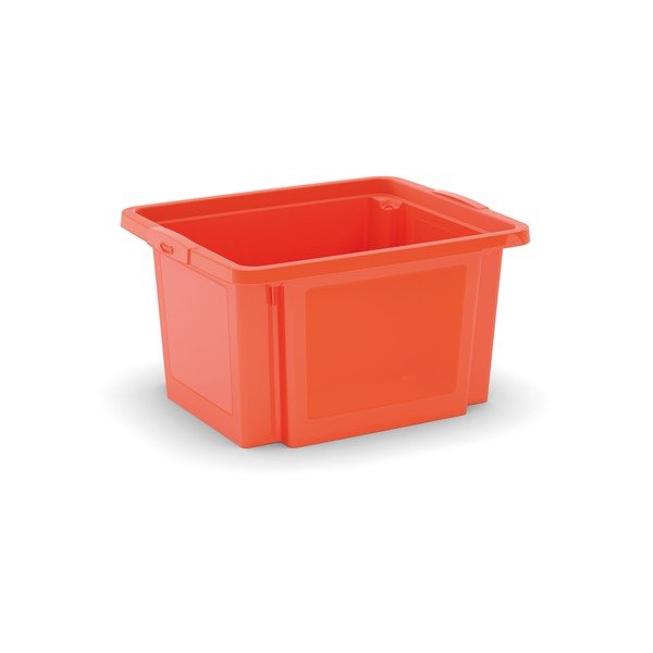 Oranžinės spalvos iš plastiko daiktadėžė 42x35x23 cm H-Box S – KIS