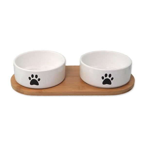 Iš keramikos dubenėlių komplektas su stovu šuniui ø 13 cm Dog Fantasy – Plaček Pet Products