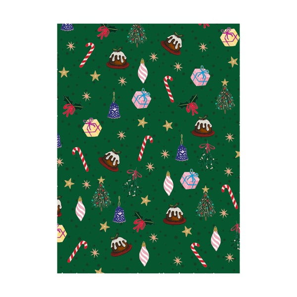 5 lapai dovanų vyniojimo popieriaus eleanor stuart Christmas Fun, 50 x 70 cm