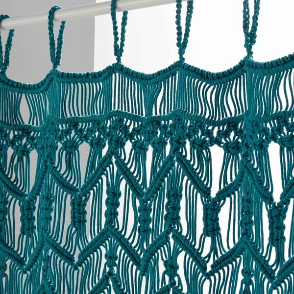 Užuolaida mėlynos spalvos durims 90x200 cm Macarena – douceur d'intérieur-image-1