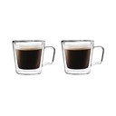 Iš stiklo puodeliai 2 vnt. espreso/su dviguba sienele 80 ml Diva – Vialli Design