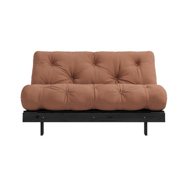Raudonos plytų spalvos sulankstoma sofa 140 cm Roots – Karup Design-image-3