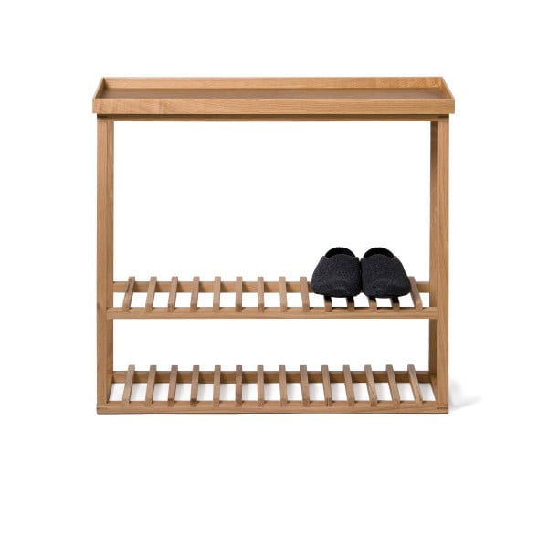 Batų lentyna/daiktadėžė su natūralaus ąžuolo stalviršiu Wireworks Hello Storage-image-1