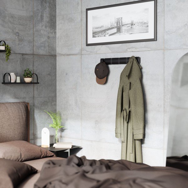 Juoda sieninė pakaba iš topolio medienos Flip - Umbra-image-1