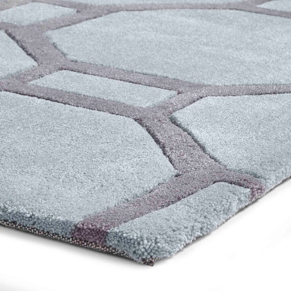 Mėlynai pilkas kilimas Think Rugs Tile, 120 x 170 cm-image-1