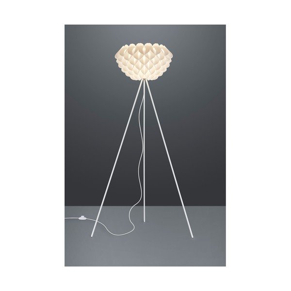 Baltas grindų šviestuvas "Reality Tilia", aukštis 155 cm-image-1