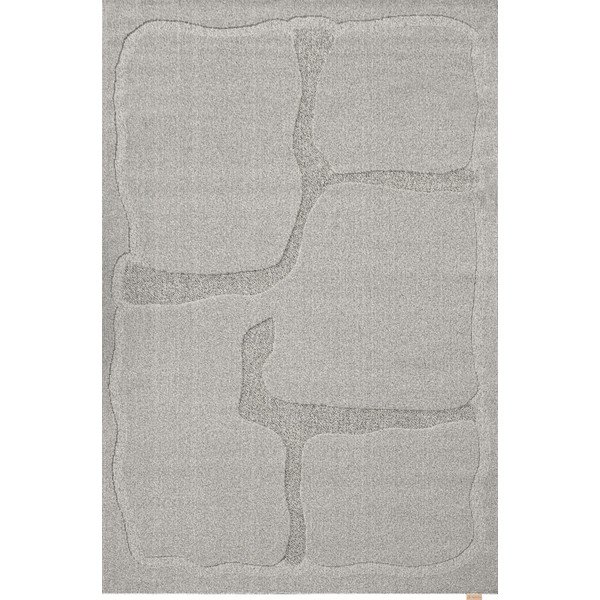Iš vilnos kilimas pilkos spalvos 133x190 cm Morphic Organica – Agnella