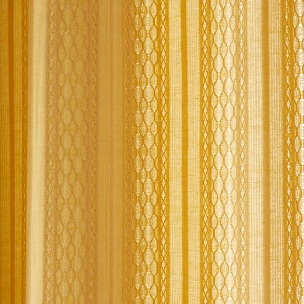 Permatoma užuolaida geltonos spalvos 140x183 cm Zofia Broderie Anglaise – Pineapple Elephant-image-1