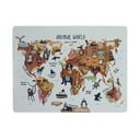 Stalo kilimėlis Really Nice Things Animals Worldmap, 55 x 35 cm