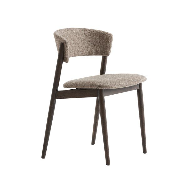 Smėlio spalvos/tamsiai rudos spalvos iš metalo valgomojo kėdės 2 vnt. Revere – Unique Furniture