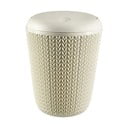 Balta vonios kambario šiukšliadėžė Curver Knit, 7 l