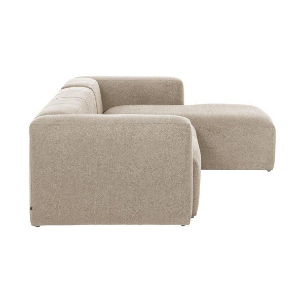 Kampinė sofa smėlio spalvos (su dešiniuoju kampu) Blok – Kave Home-image-2