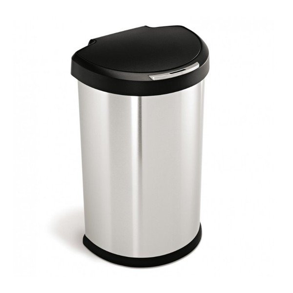 "Simplehuman" sidabrinė neliečiama šiukšliadėžė, 45 l-image-4