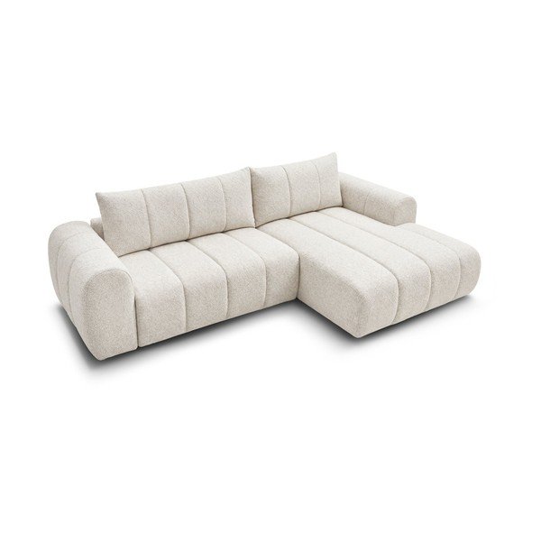 Smėlio spalvos kampinė sofa (su dešiniuoju kampu/su gultu) Nesty – Bobochic Paris-image-4